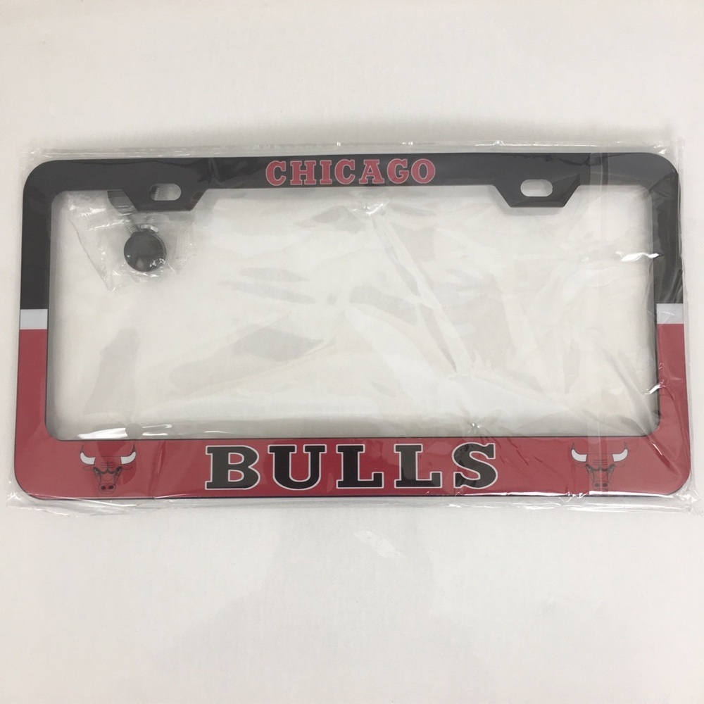 NBA Chicago Bulls License Plate Frame Metal Jordan NEW NWT  Basketball Fan